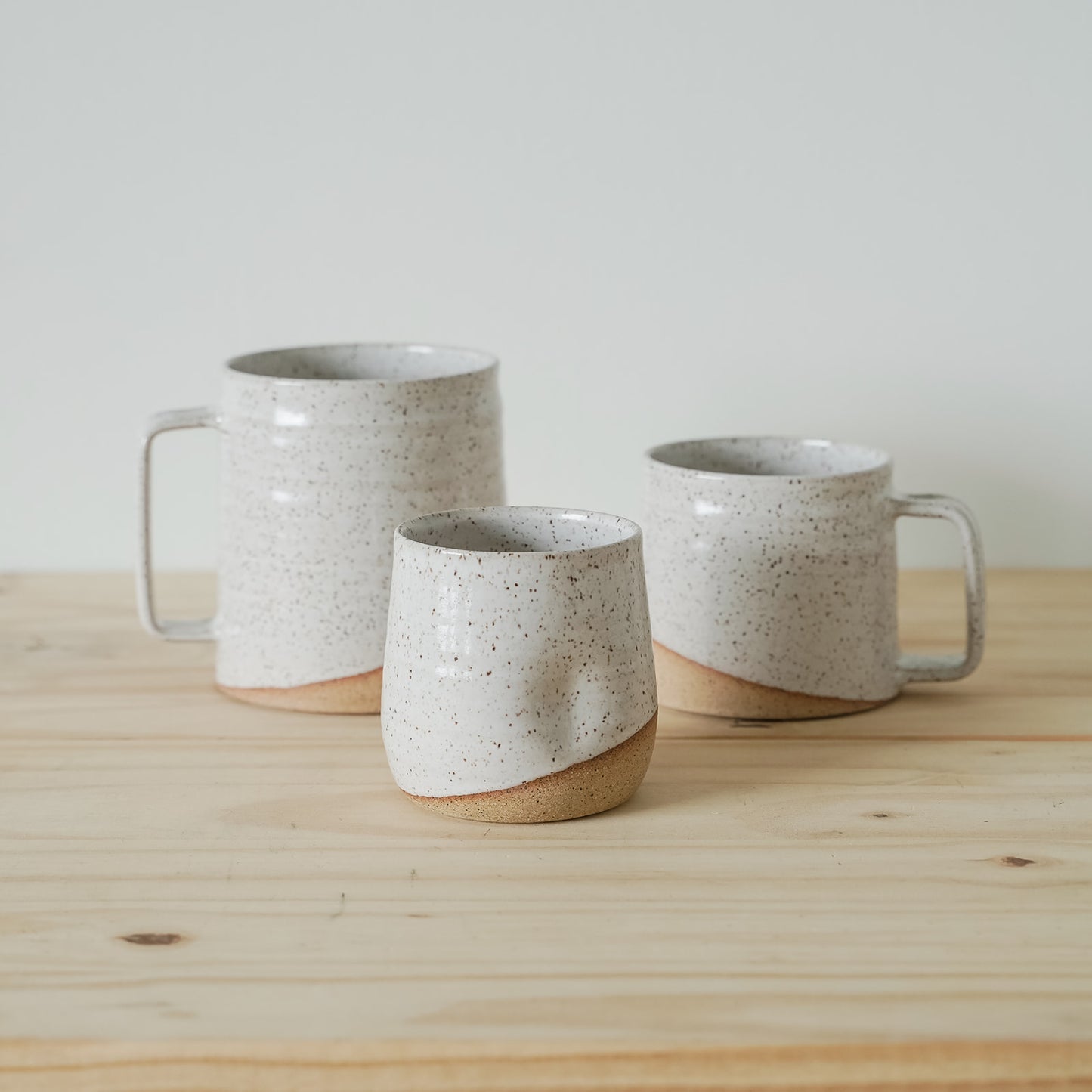 Mini-Barrel Mug - Speckled White