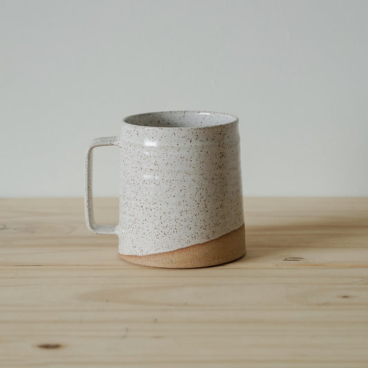 Barrel Mug - Speckled White