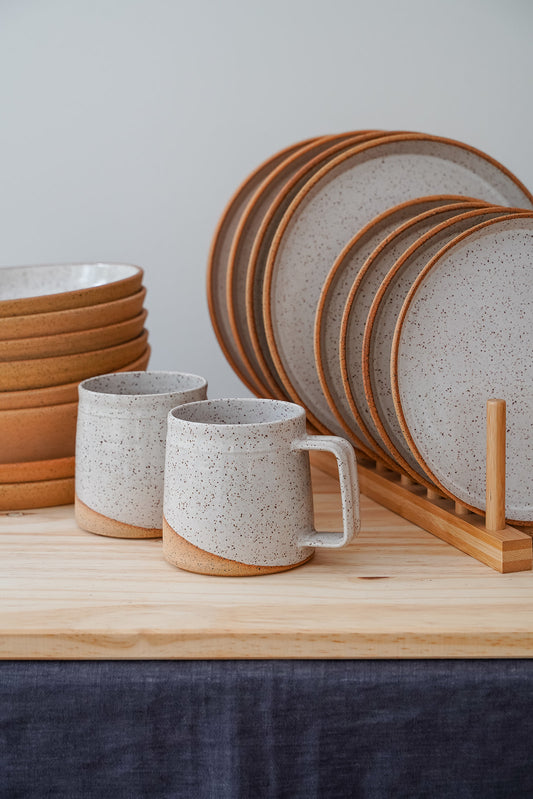 Mini-Barrel Mug - Speckled White