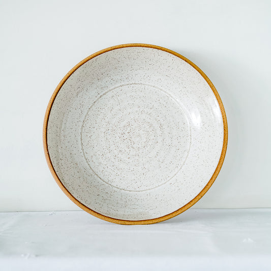 Serving Bowl - Speckled White