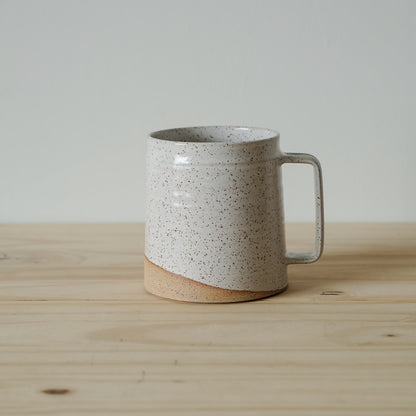 Barrel Mug - Speckled White