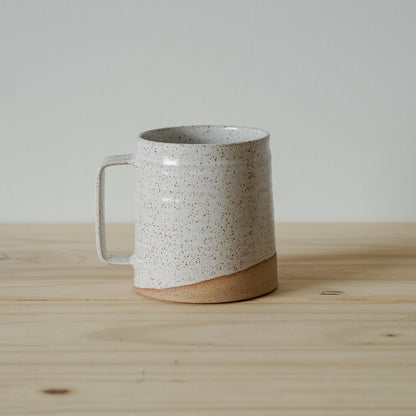 Barrel Mug - Speckled White