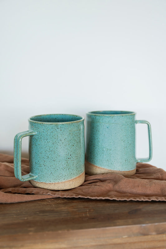 Barrel Mug - Speckle Jaded