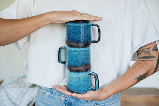Mini-Barrel Mug - Sea Glass
