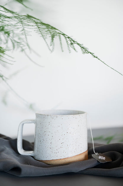 Mini-Barrel Mug - Speckled White