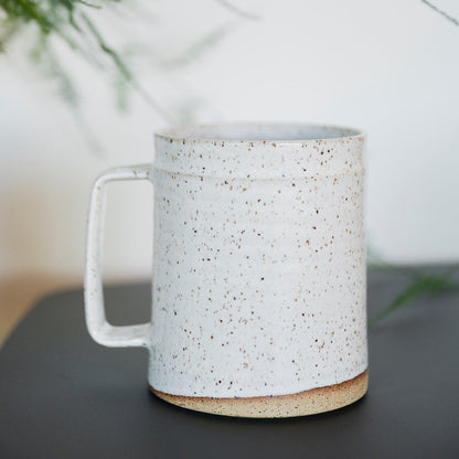 Barrel Mug - Speckled White