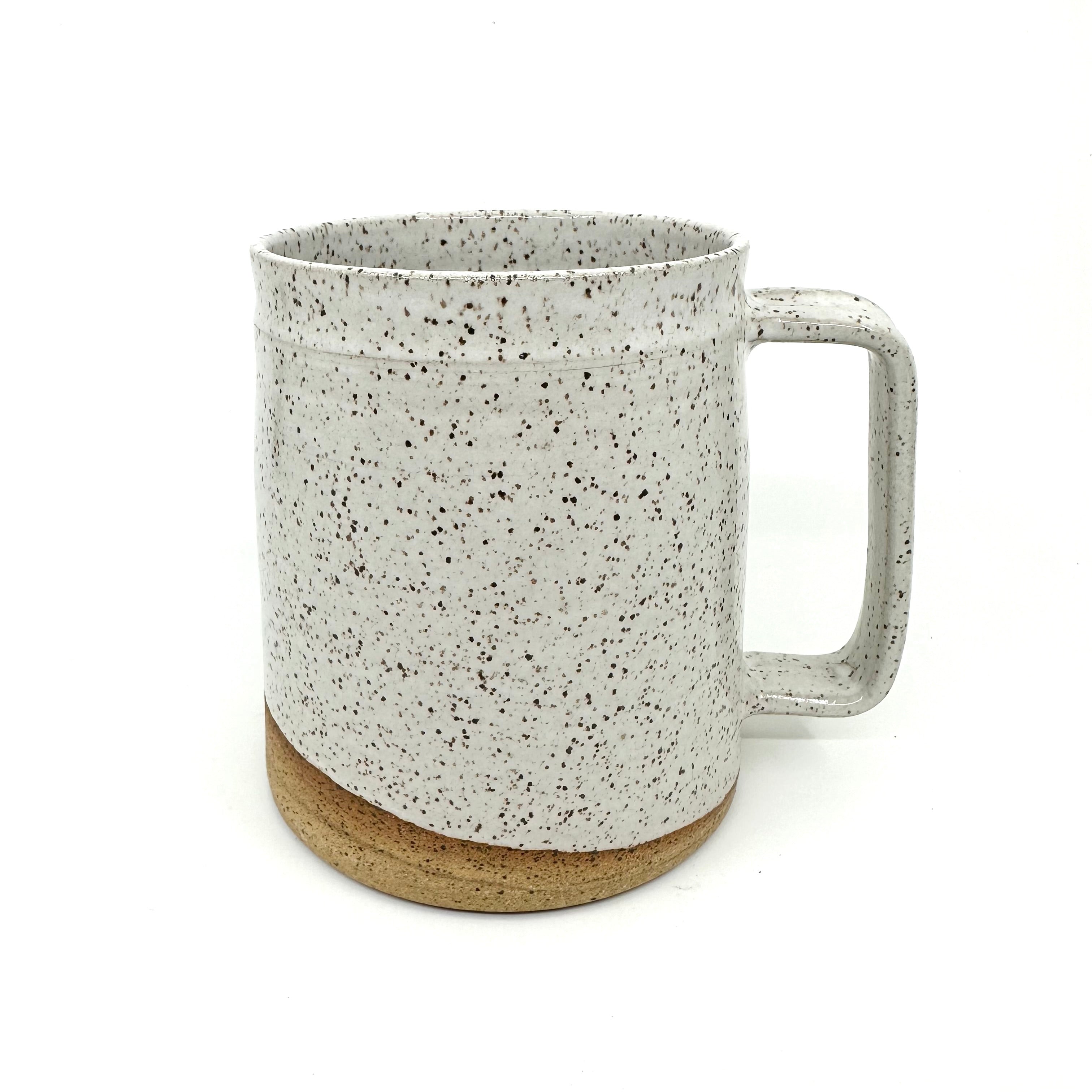 Barrel Mug - Speckled White