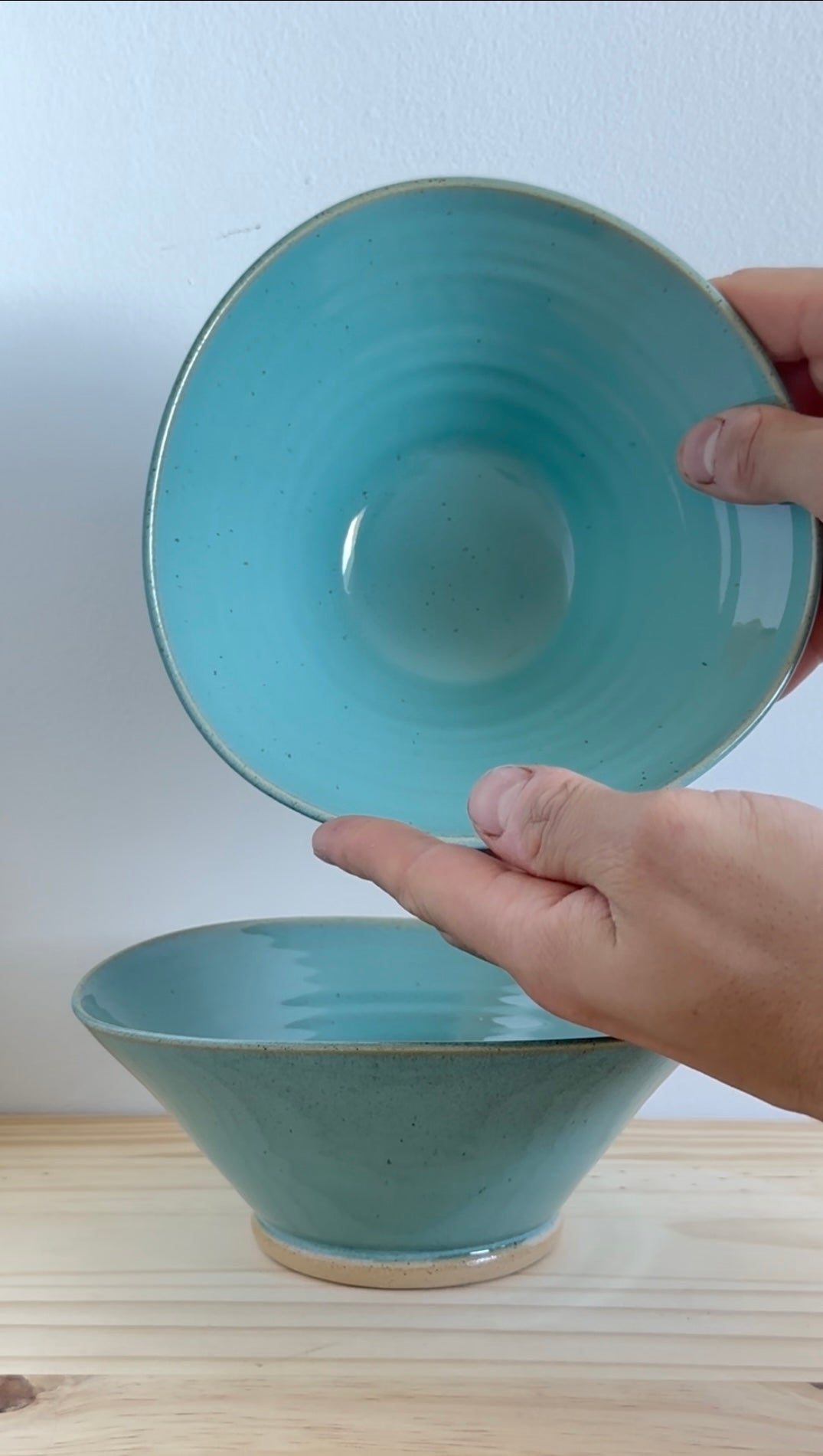 Triangle Bowl handmade by Good Wheel Ceramics
